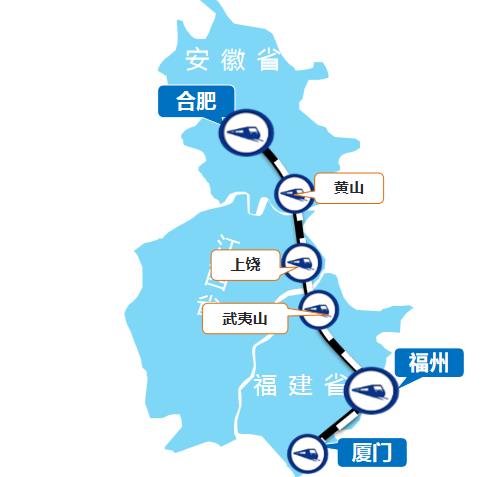 合肥—廈門線高鐵列車廣告